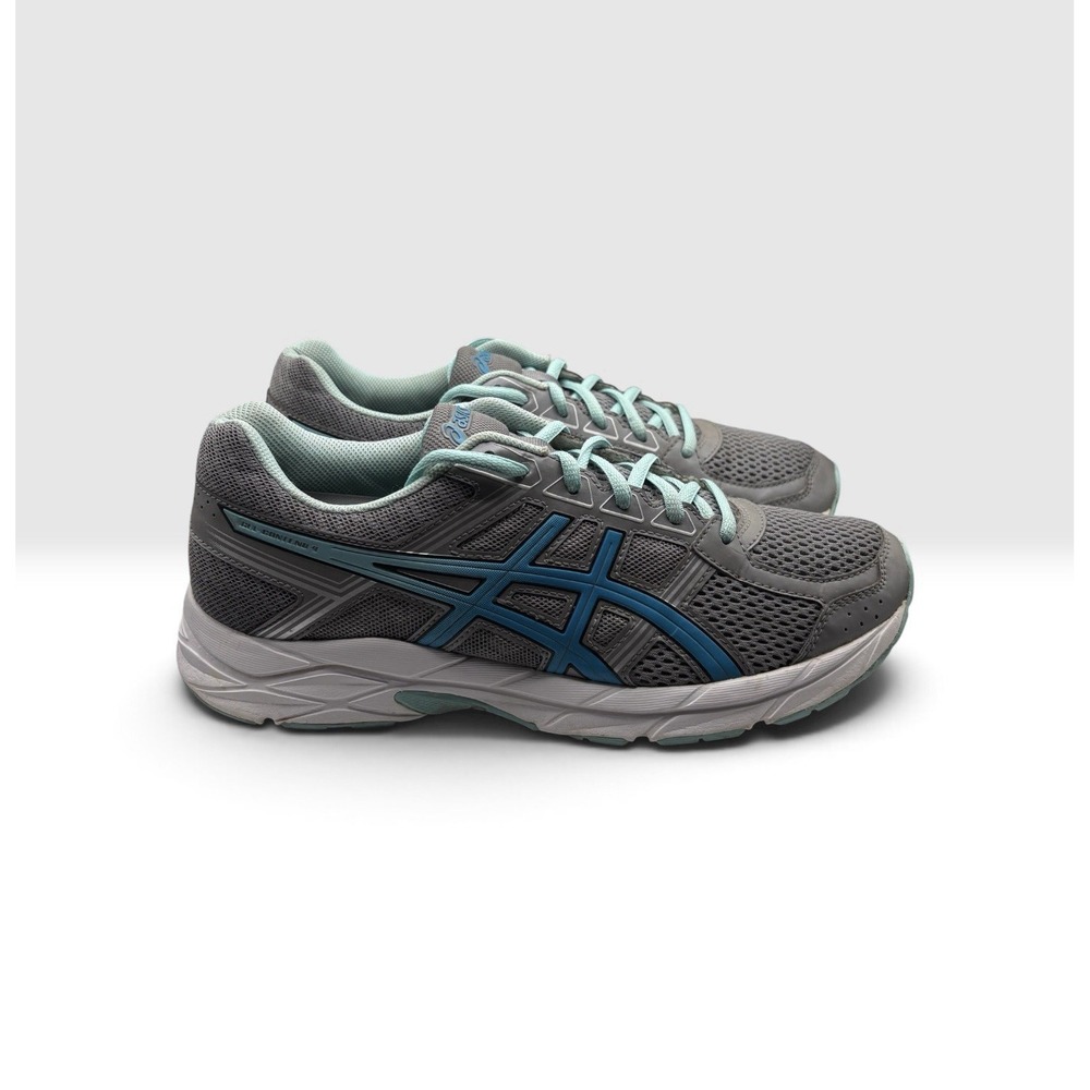Asics Women's Gel Contend 4 Running Shoes Sz 8.5 Gray & Blue -2214